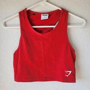 Gymshark Red Cotton Crop